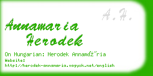 annamaria herodek business card